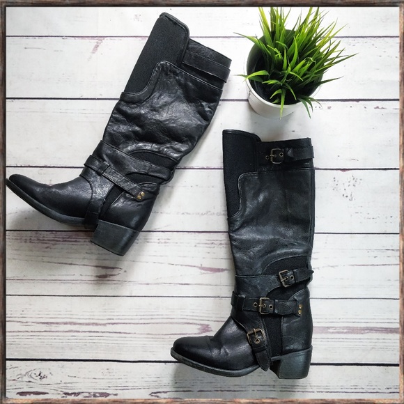UGG Shoes - UGG COLLECTION Black Leather Made in Italy Boots 5